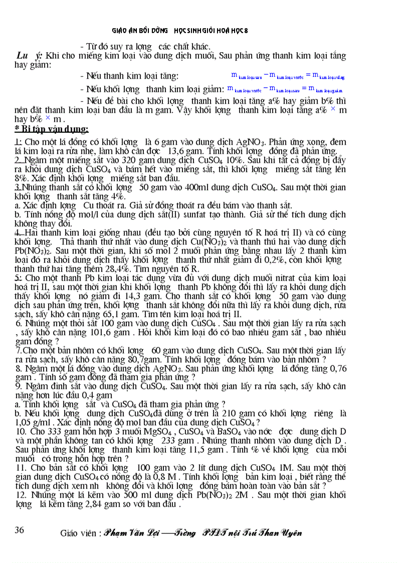 image for page Giáo án BDHSG hóa 8 hay