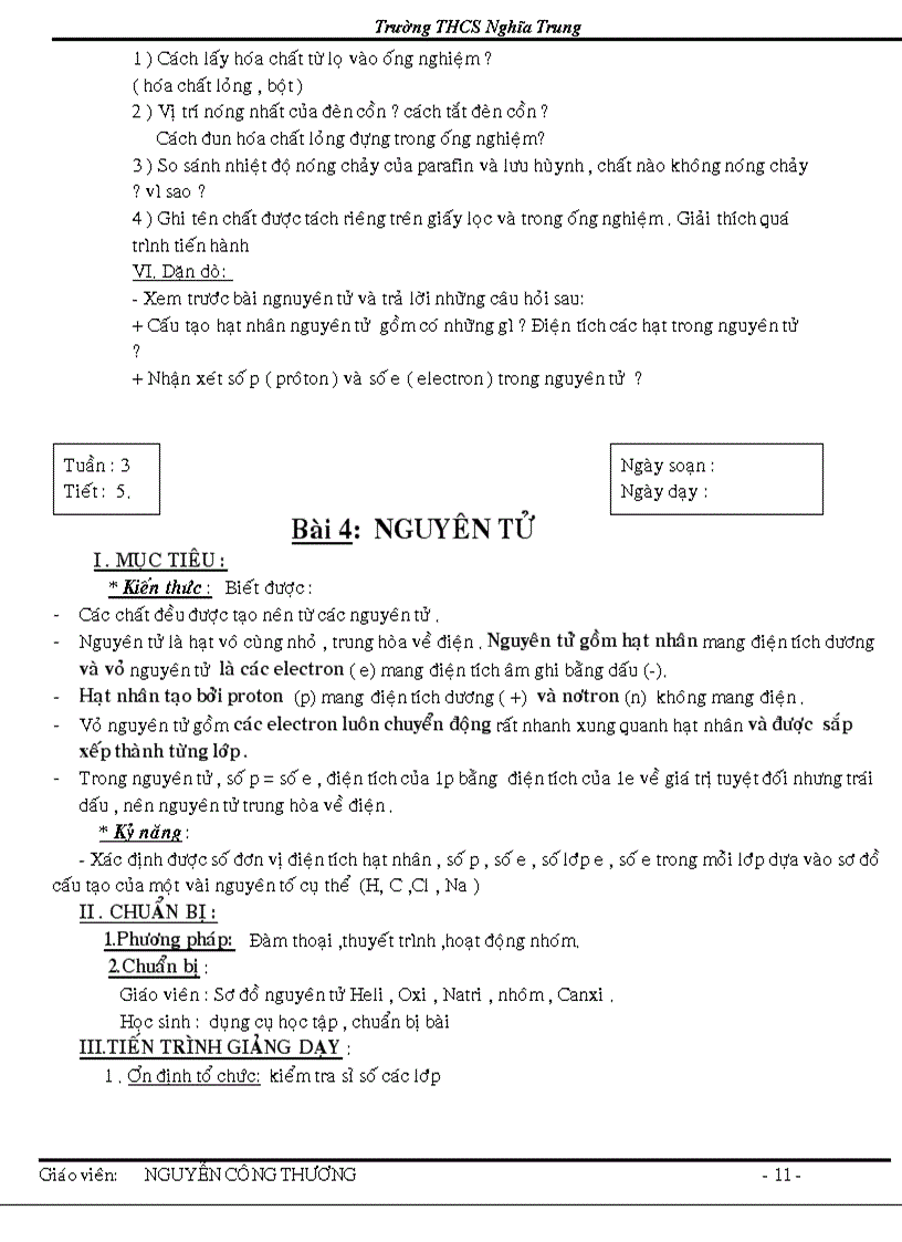 image for page Giao an chuan kt hoa 8