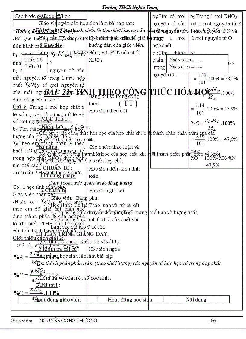 image for page Giao an chuan kt hoa 8