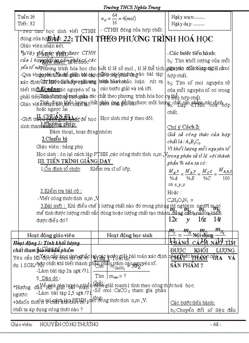 image for page Giao an chuan kt hoa 8