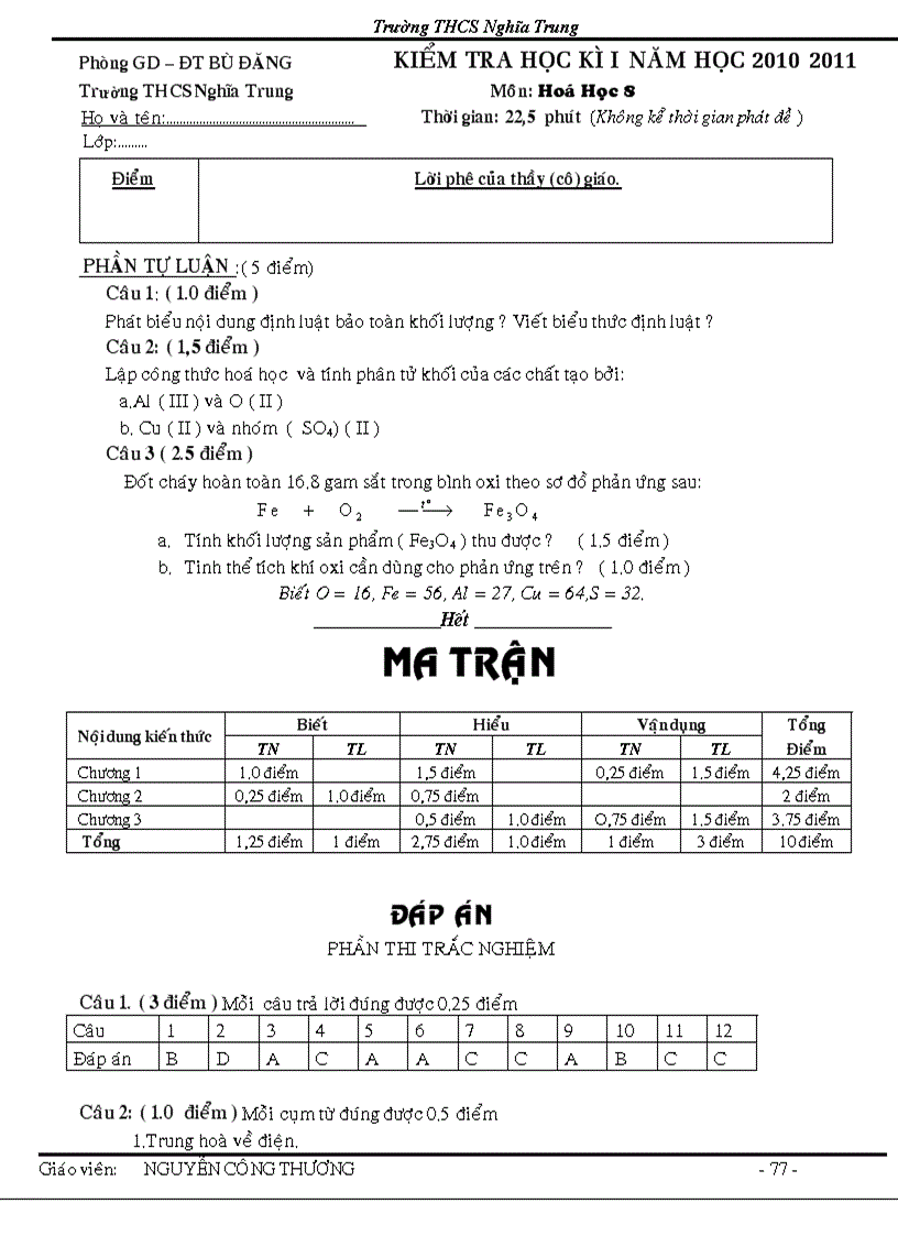 image for page Giao an chuan kt hoa 8