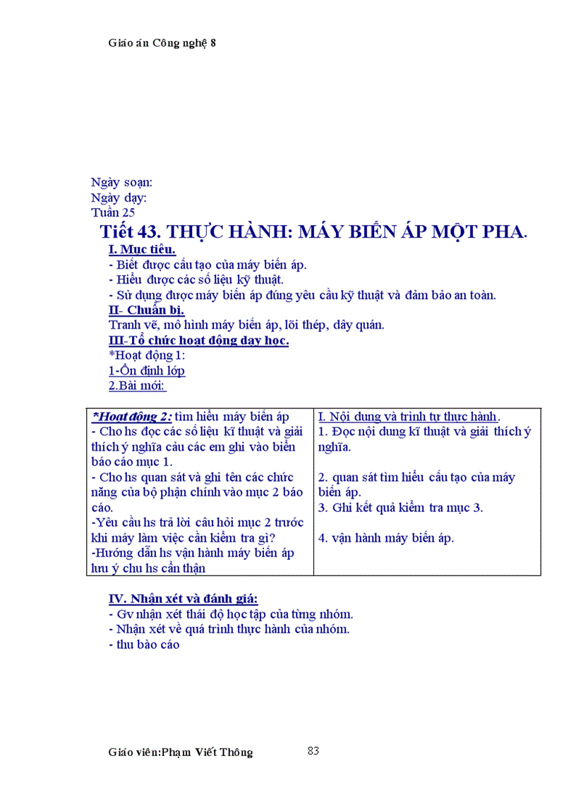 image for page Giao an cong nghe 8