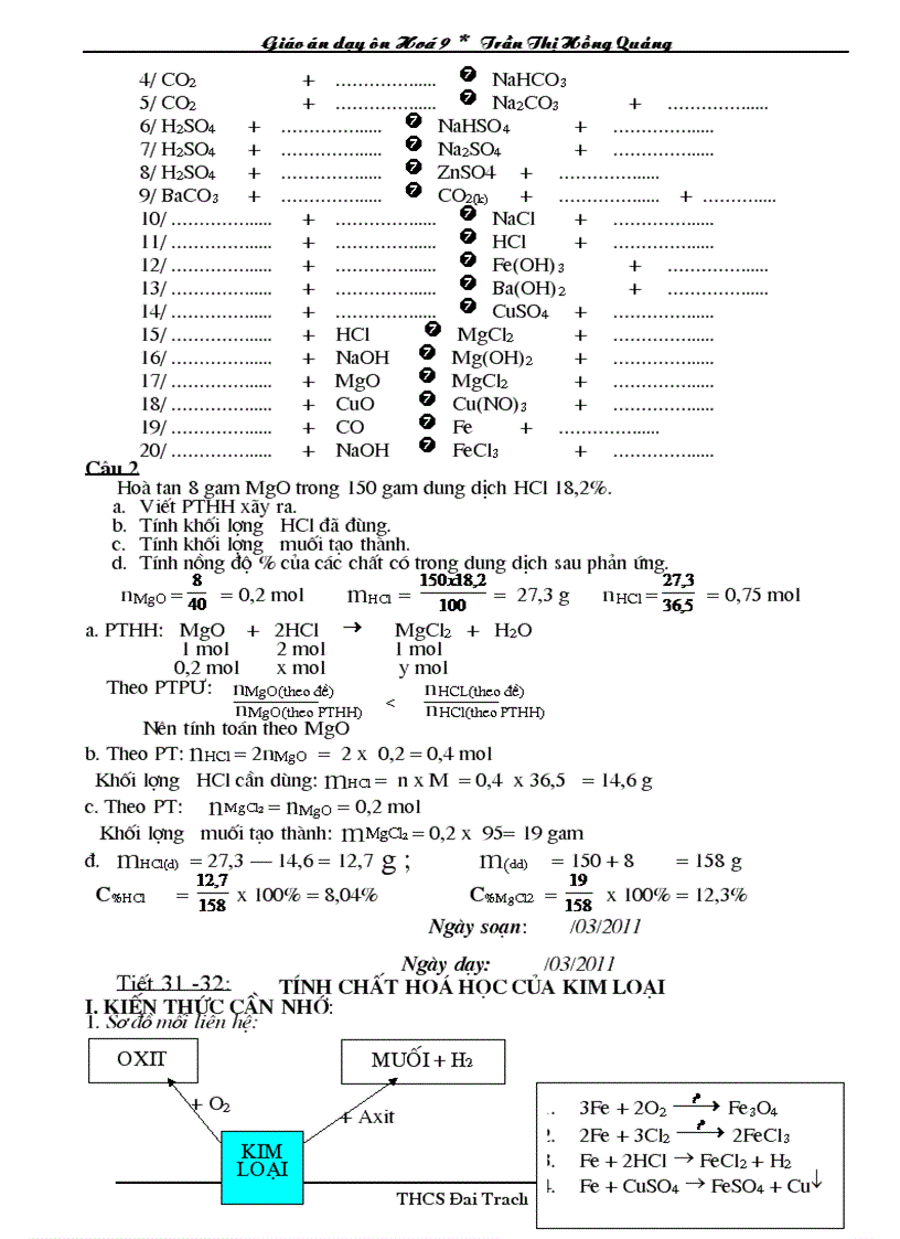 image for page Giáo án dạy ôn