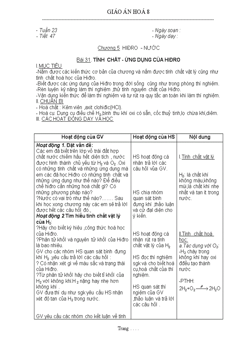 image for page Giáo án HH 9 Chương V