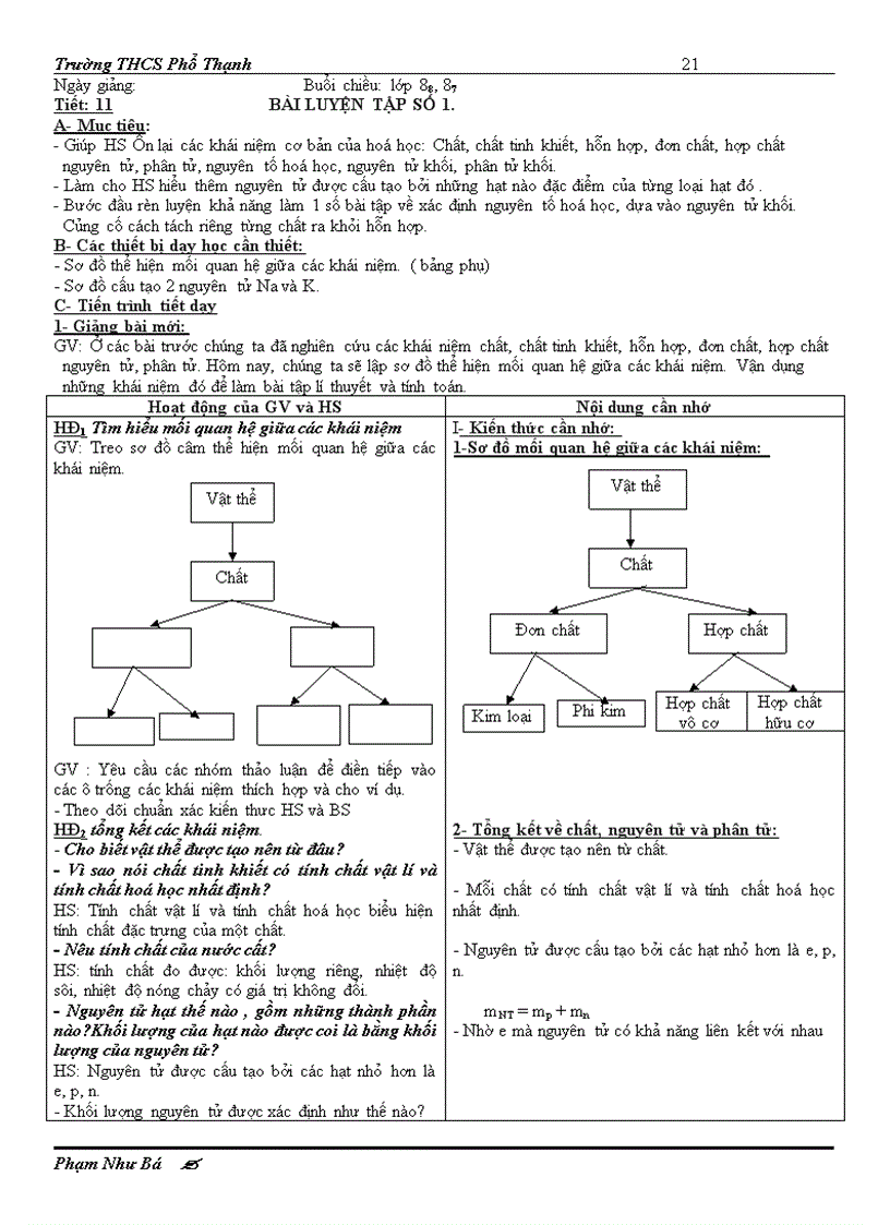 image for page Giáo án Hóa 8 2009 2010