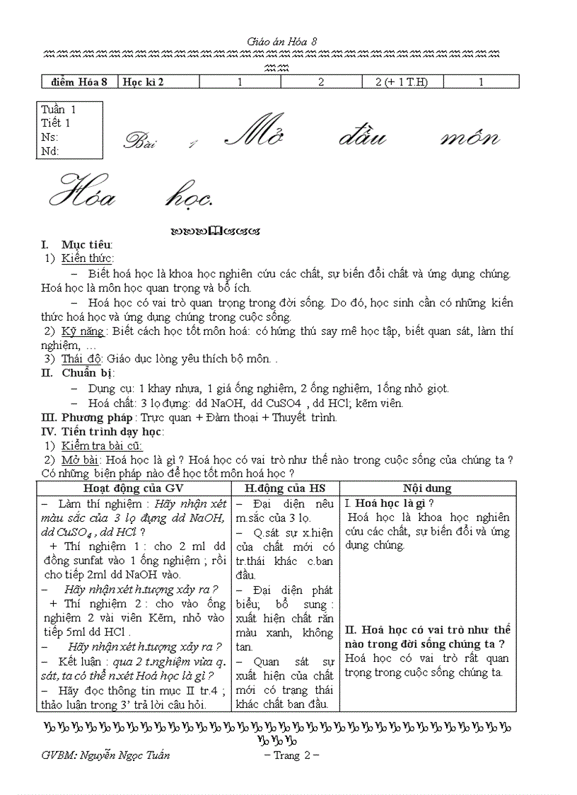 image for page Giáo án hóa 8 3cột