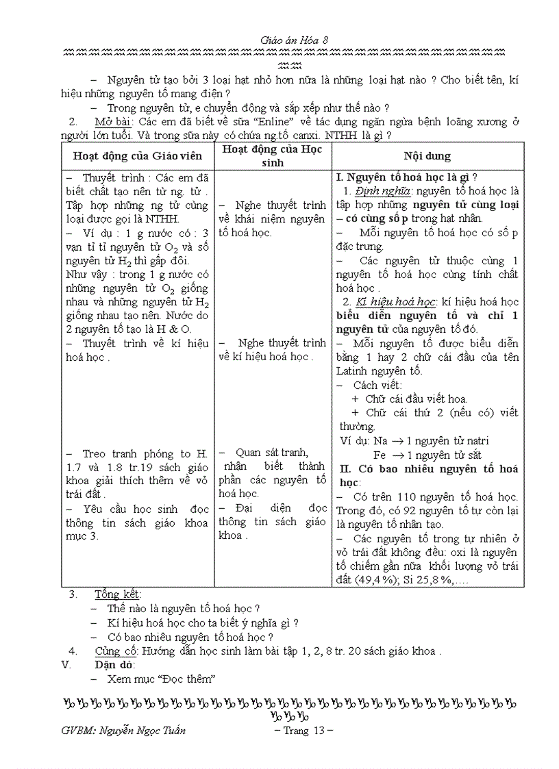 image for page Giáo án hóa 8 3cột