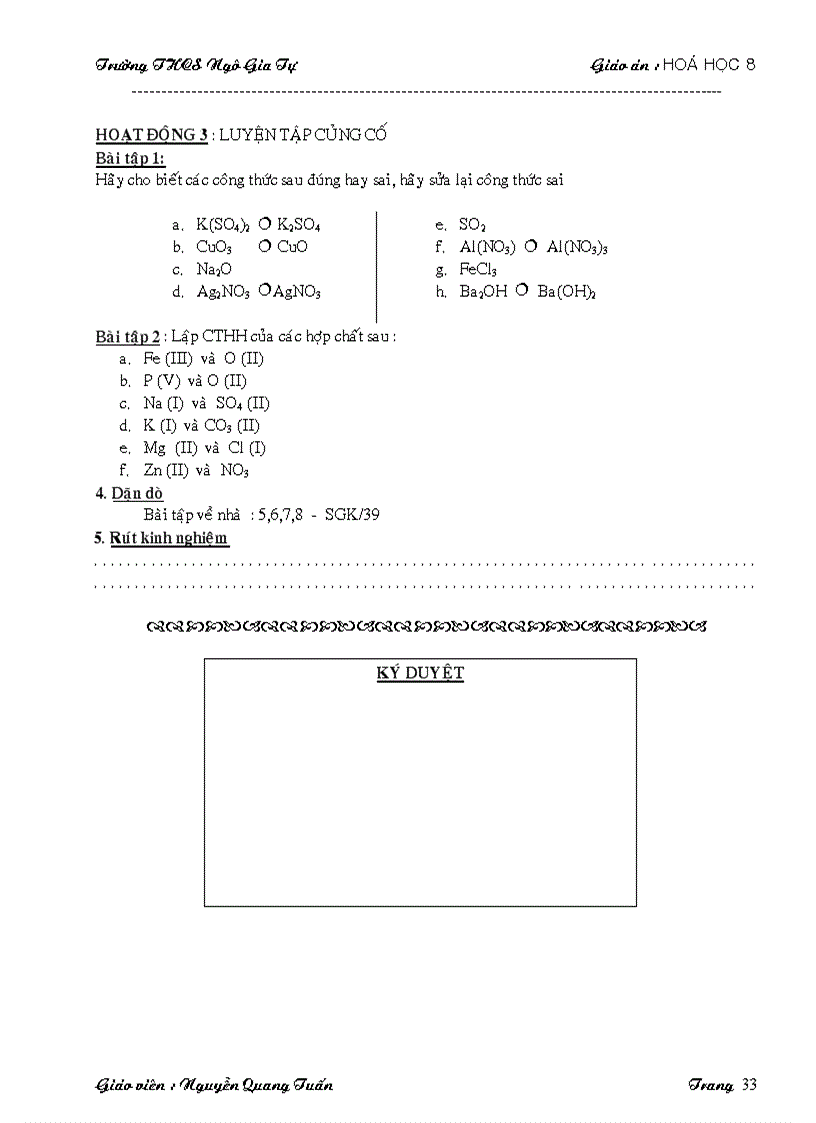 image for page Giáo án hóa 8 chỉ in không sửa