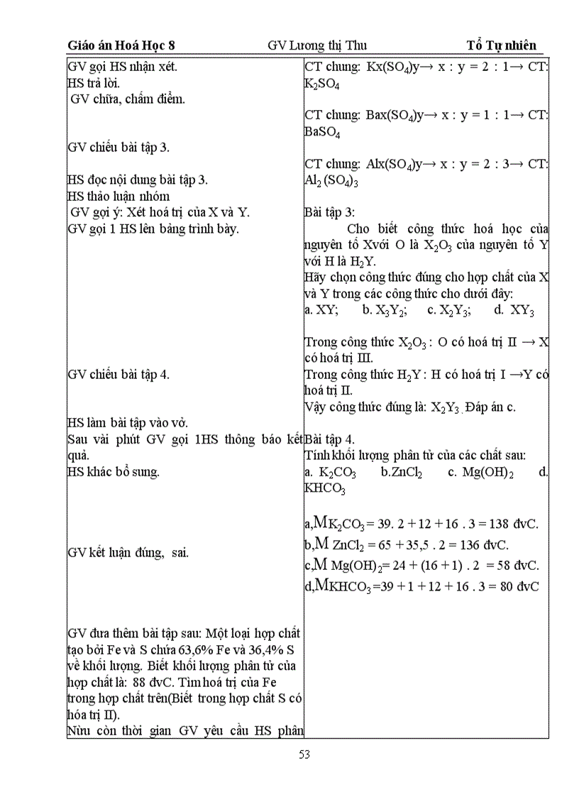 image for page Giáo án Hóa 8 chọn bộ chuẩn KTKN