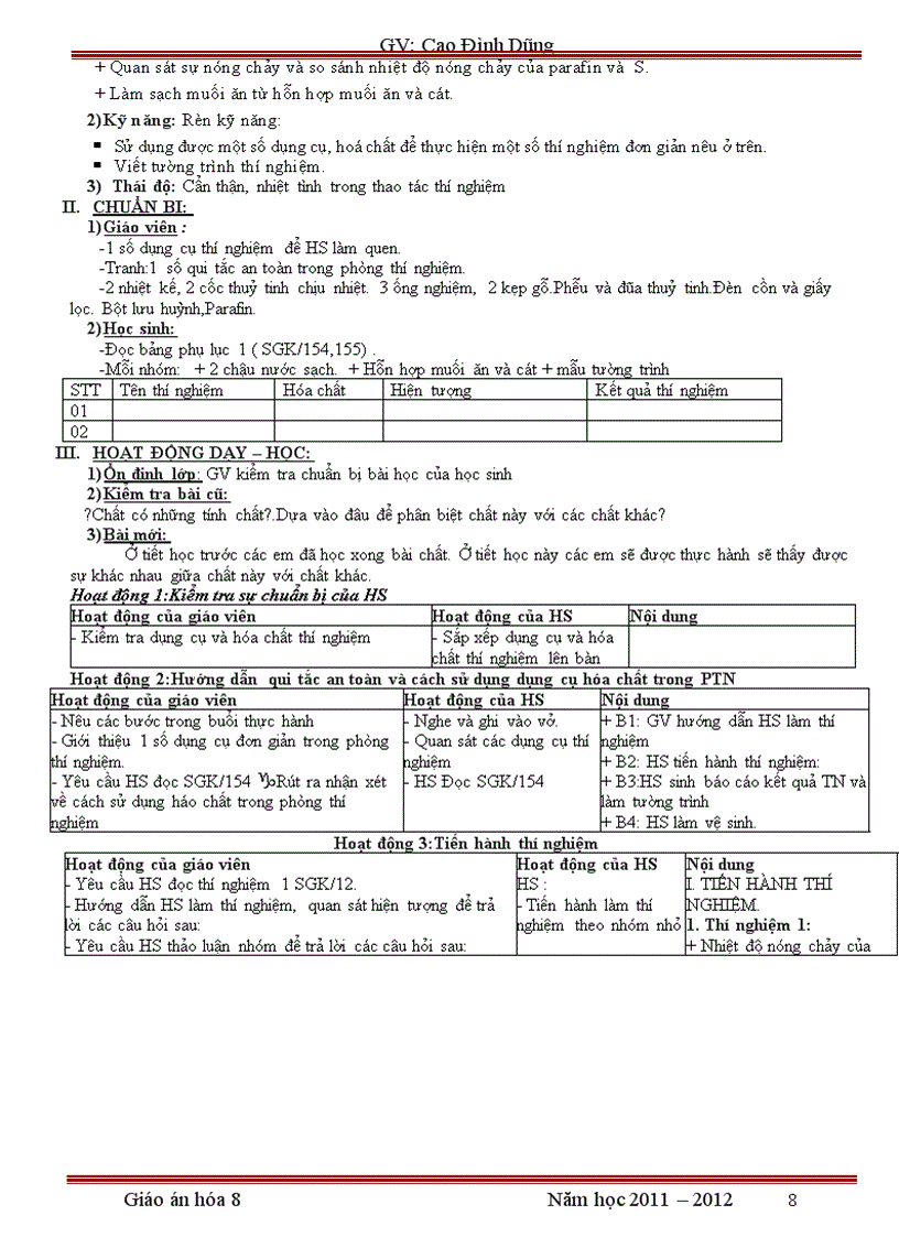 image for page Giao an hoa 8 chuan kt kn