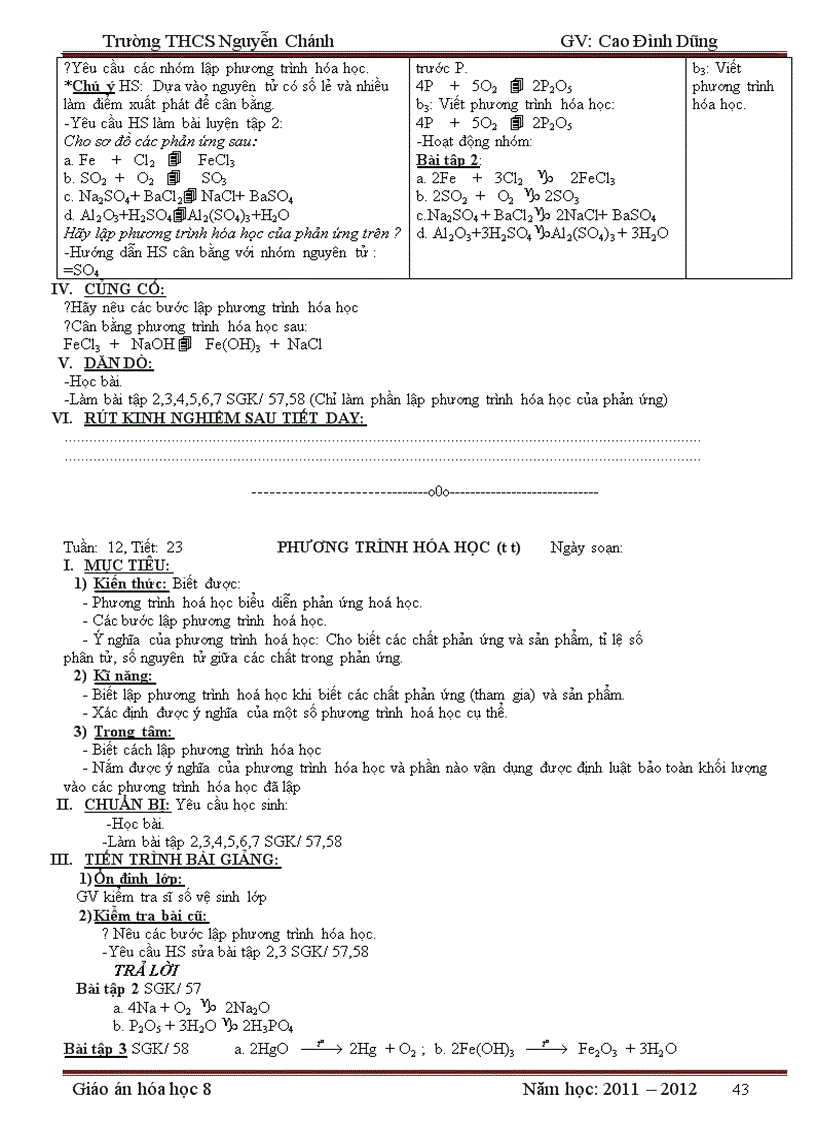 image for page Giao an hoa 8 chuan kt kn