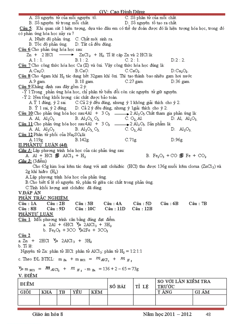 image for page Giao an hoa 8 chuan kt kn