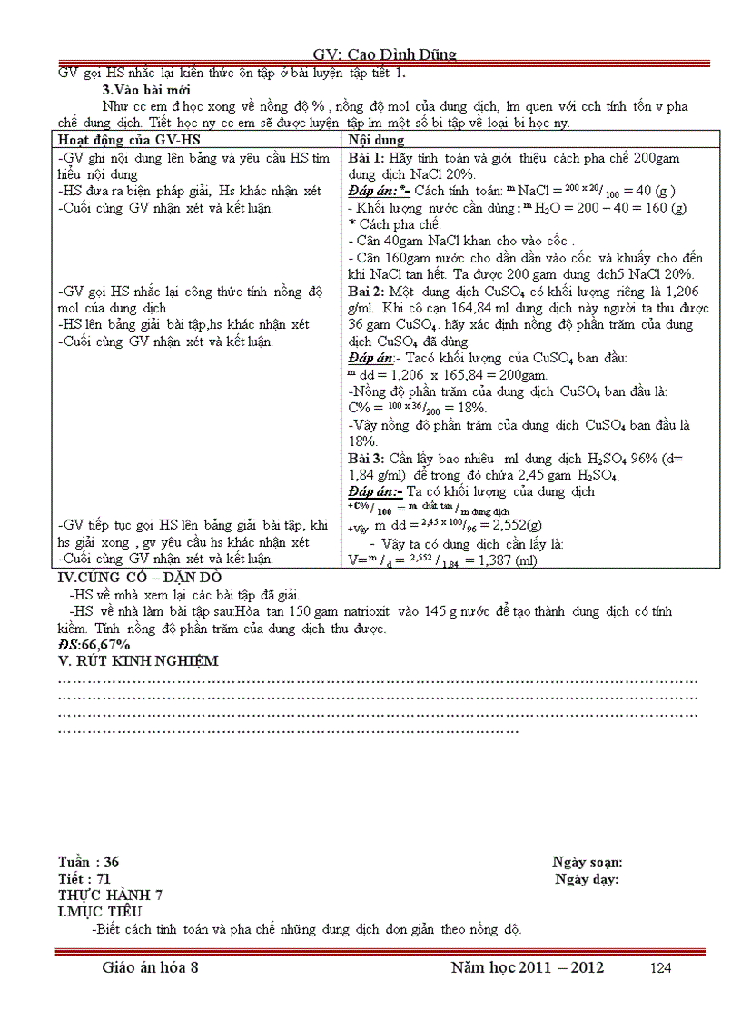 image for page Giao an hoa 8 chuan kt kn