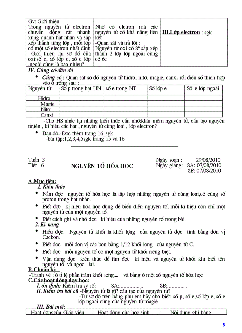 image for page Giao an hoa 8 day du muc tieu