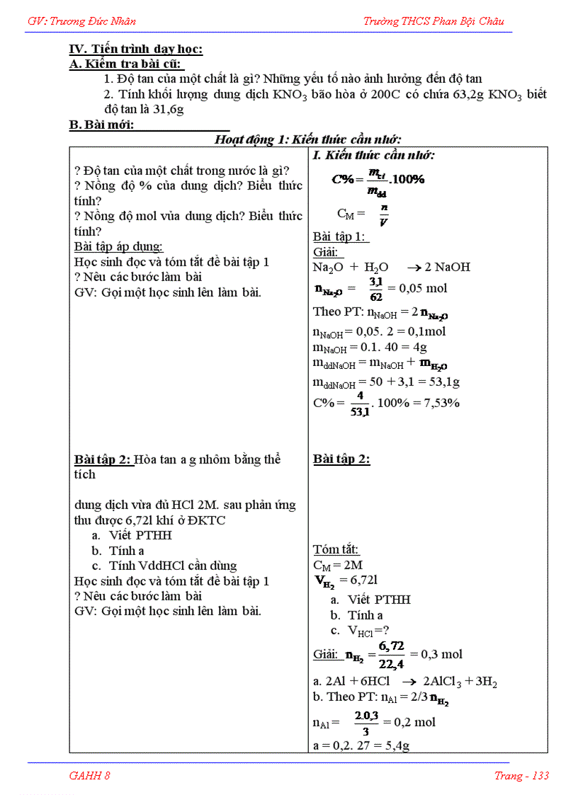 image for page Giao an hoa 8 day du