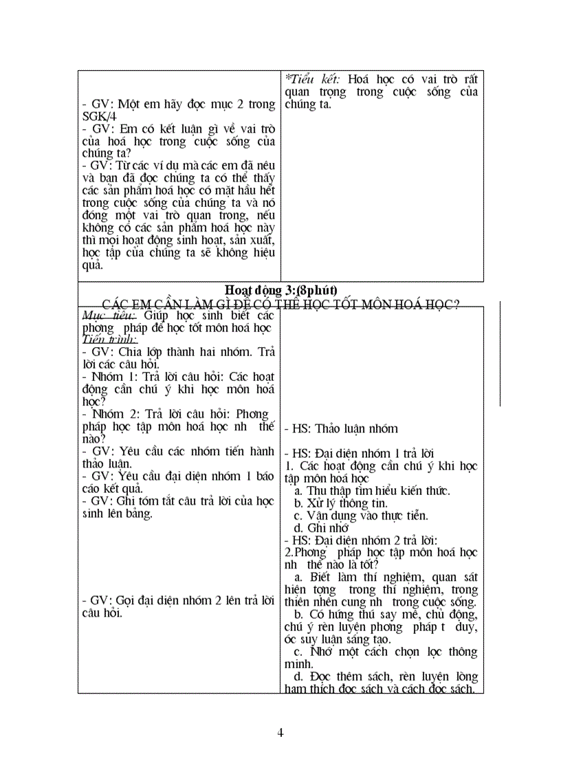 image for page Giáo án hóa 8 hk I Soạn theo TKBG