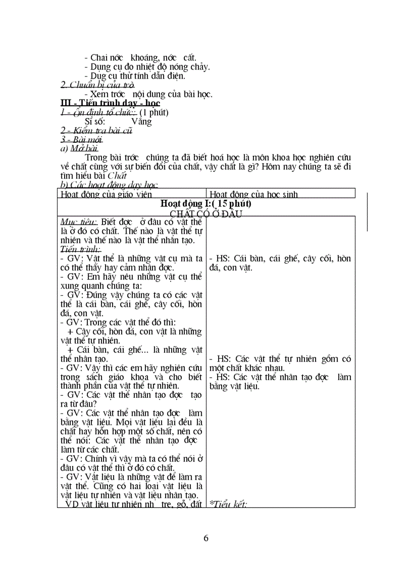 image for page Giáo án hóa 8 hk I Soạn theo TKBG