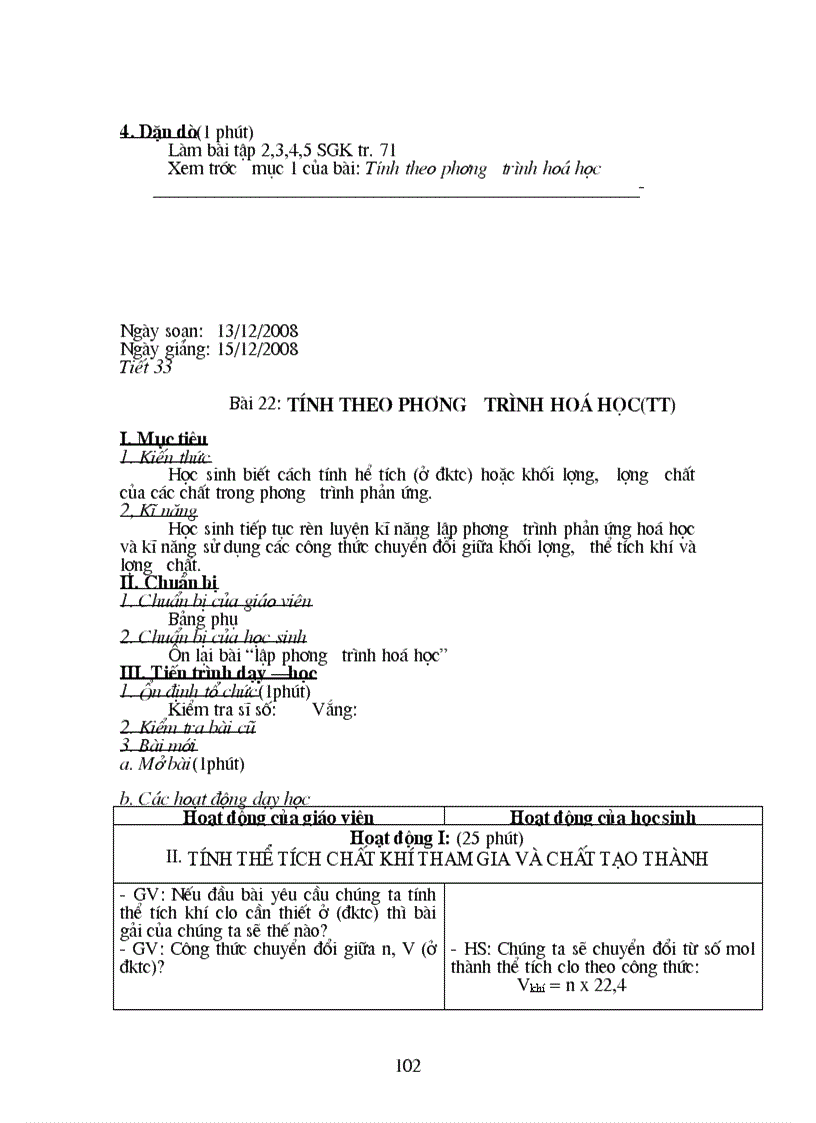 image for page Giáo án hóa 8 hk I Soạn theo TKBG