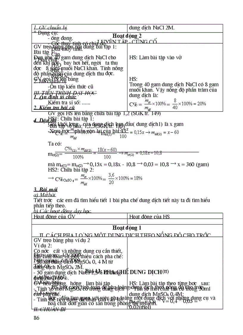 image for page Giáo án hóa 8 hk II Soạn theo TKBG