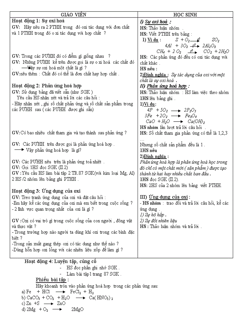 image for page Giáo án hóa 8 HkII cực hay