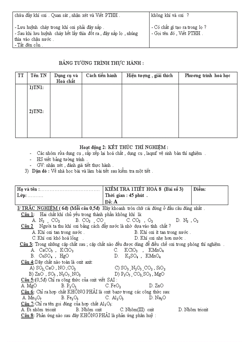 image for page Giáo án hóa 8 HkII cực hay