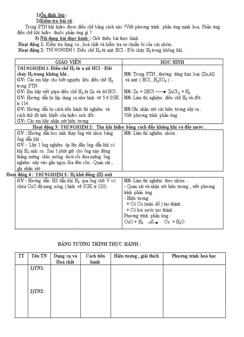 image for page Giáo án hóa 8 HkII cực hay