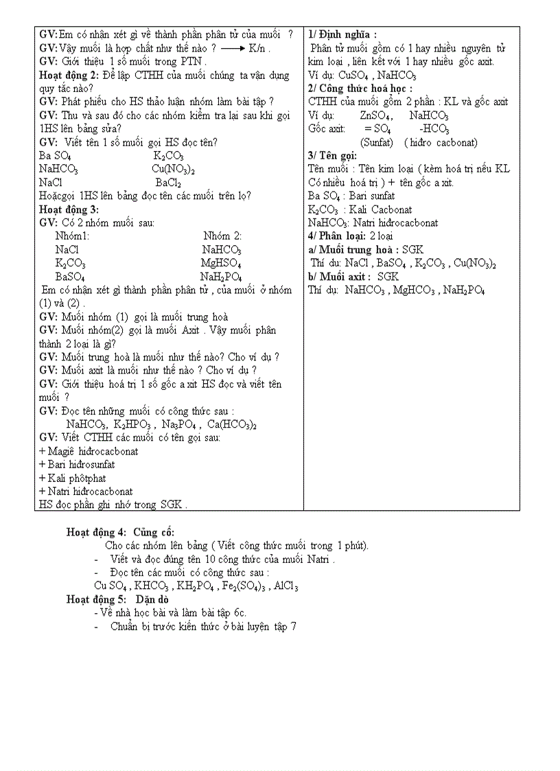 image for page Giáo án hóa 8 HkII cực hay