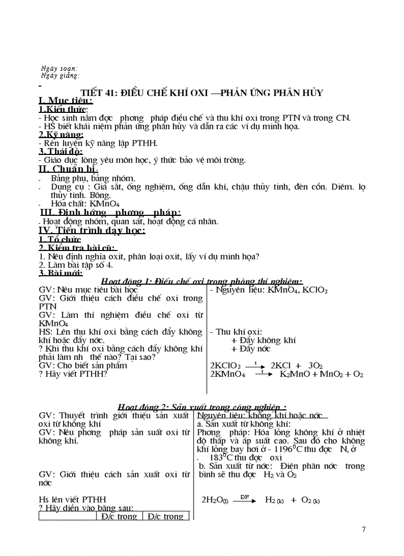 image for page Giáo án hóa 8 hkII mới soạn