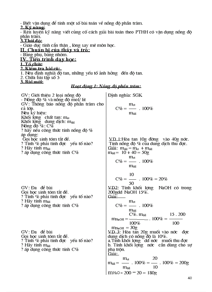 image for page Giáo án hóa 8 hkII mới soạn