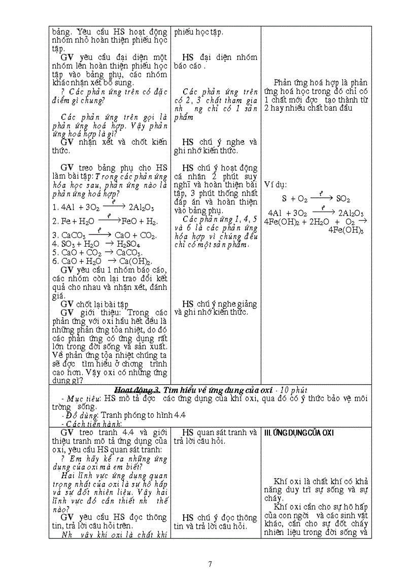 image for page Giáo án Hóa 8 Kì II Chuẩn