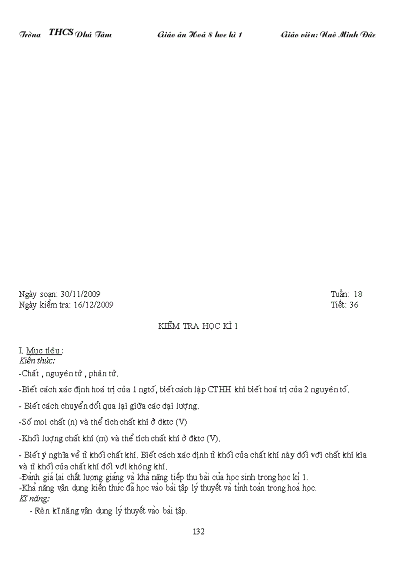 image for page Giáo án hóa 8 kiến thức chuẩn cả năm