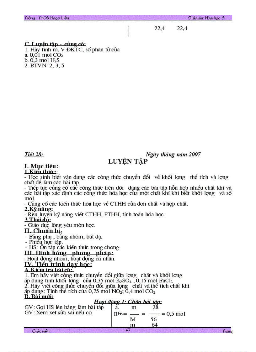 image for page Giáo án hóa 8 miễn bàn