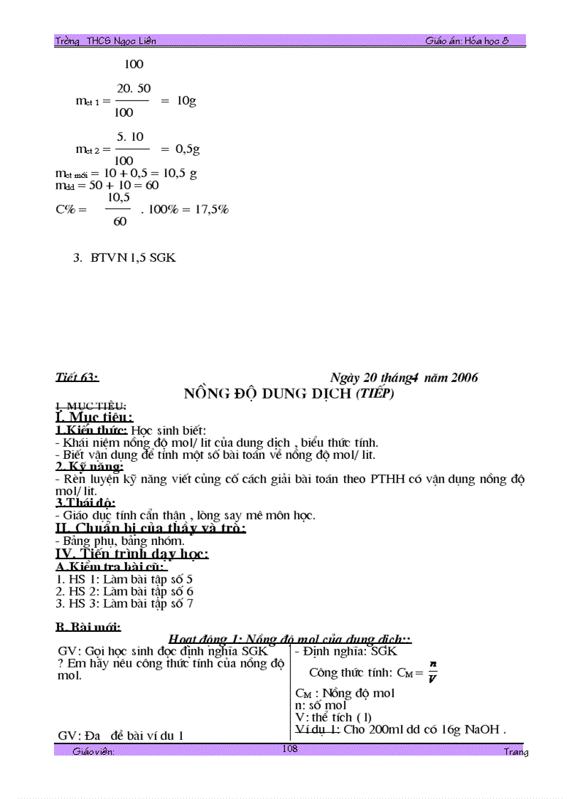 image for page Giáo án hóa 8 miễn bàn