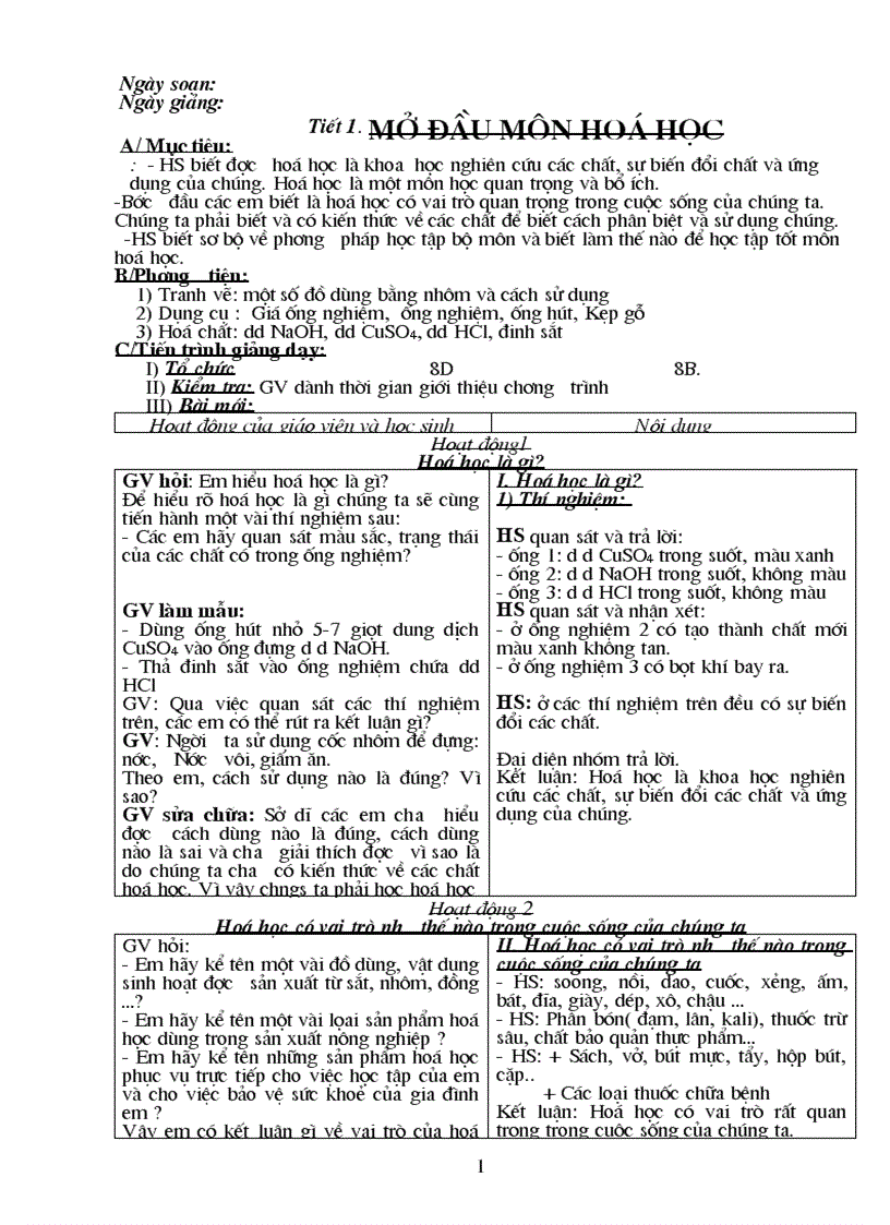 image for page Giao an hoa 8 theo chuan kien thuc moi nhat