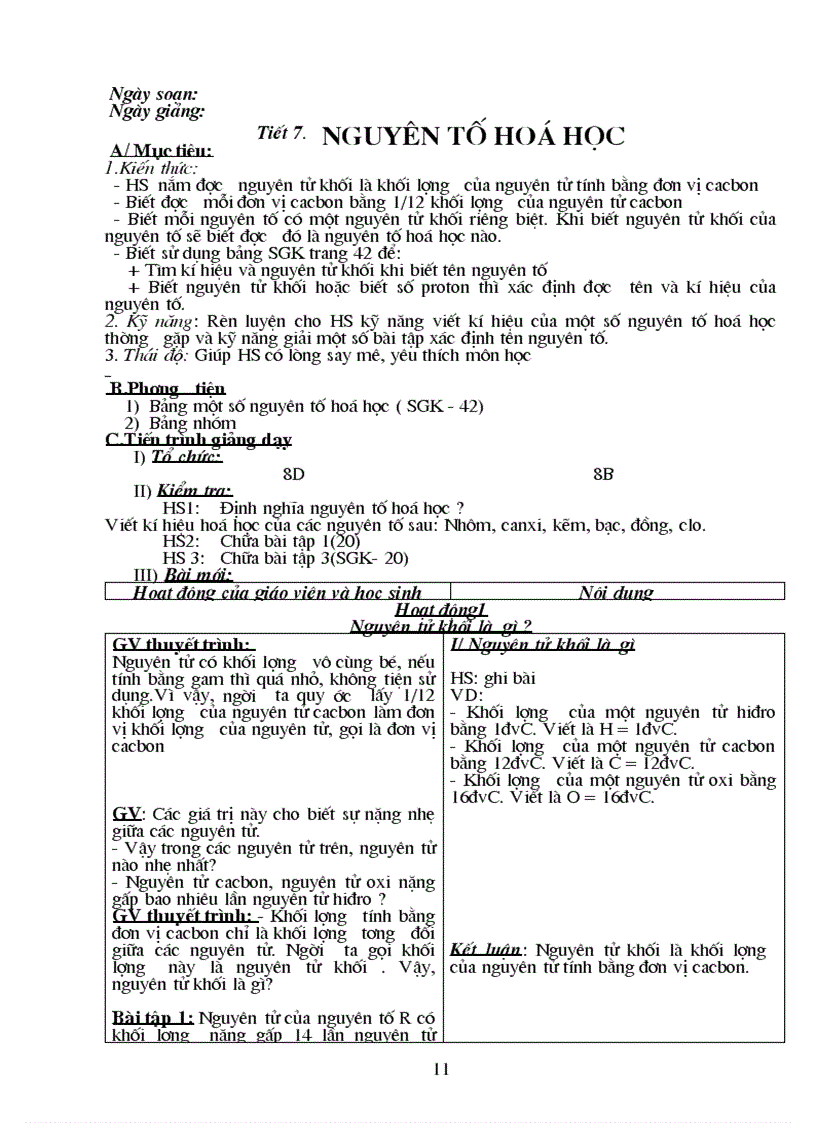 image for page Giao an hoa 8 theo chuan kien thuc moi nhat