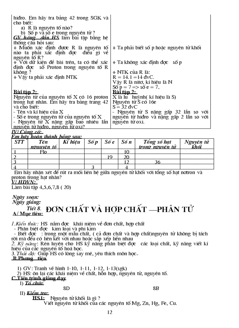 image for page Giao an hoa 8 theo chuan kien thuc moi nhat