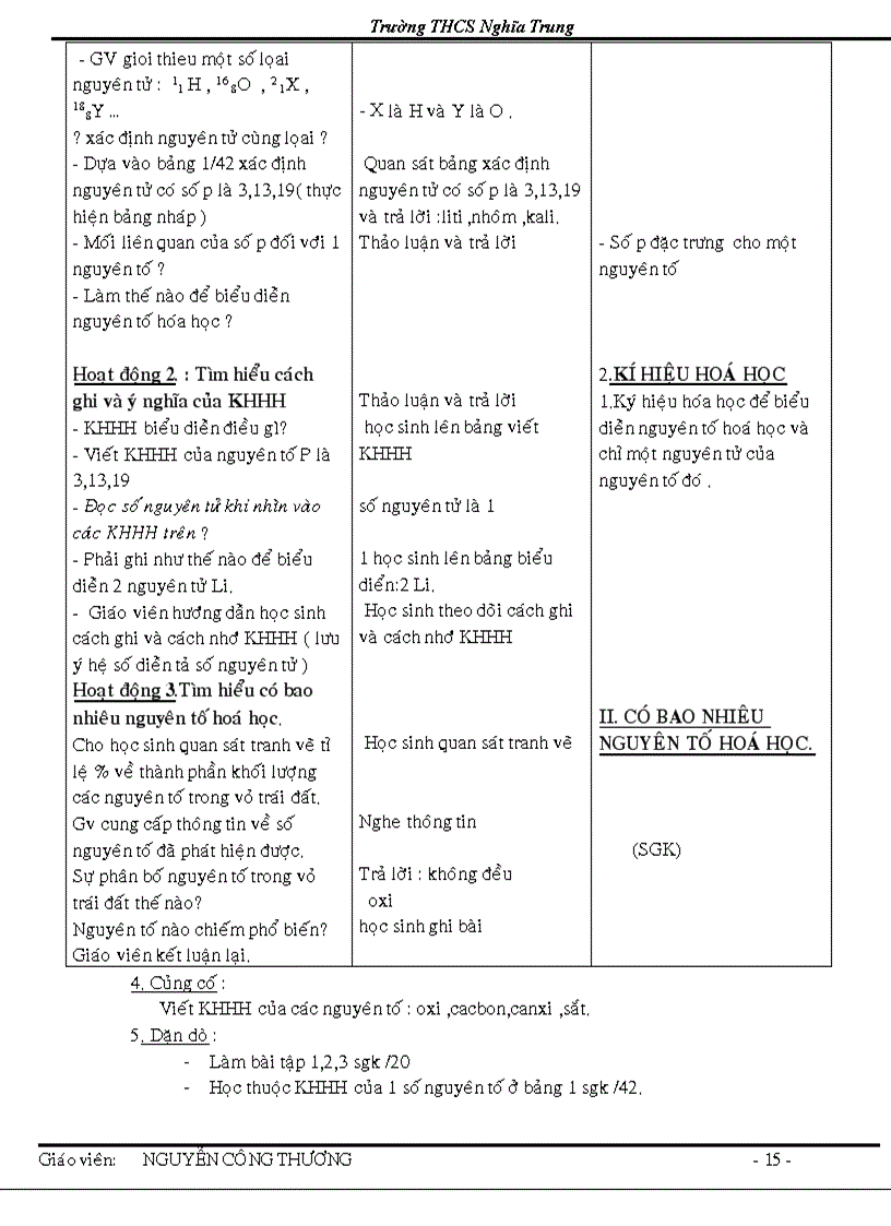 image for page Giao an hoa 8 theo chuan kien thuc