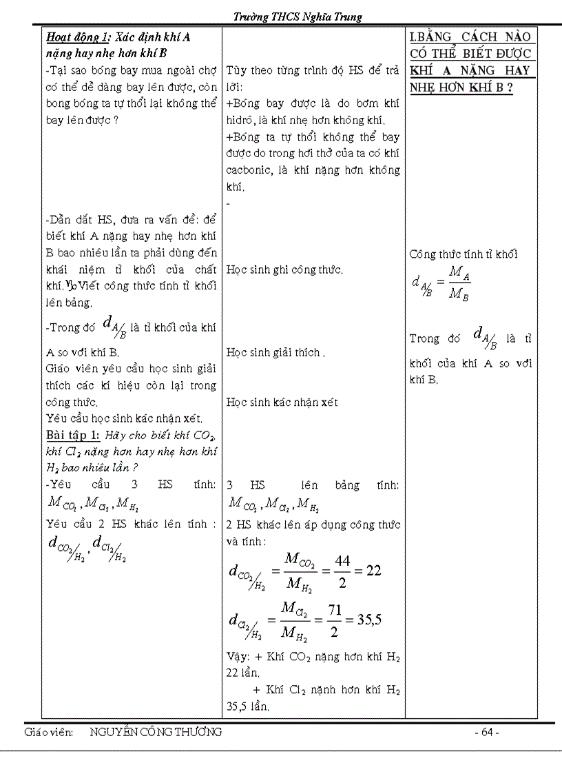 image for page Giao an hoa 8 theo chuan kien thuc