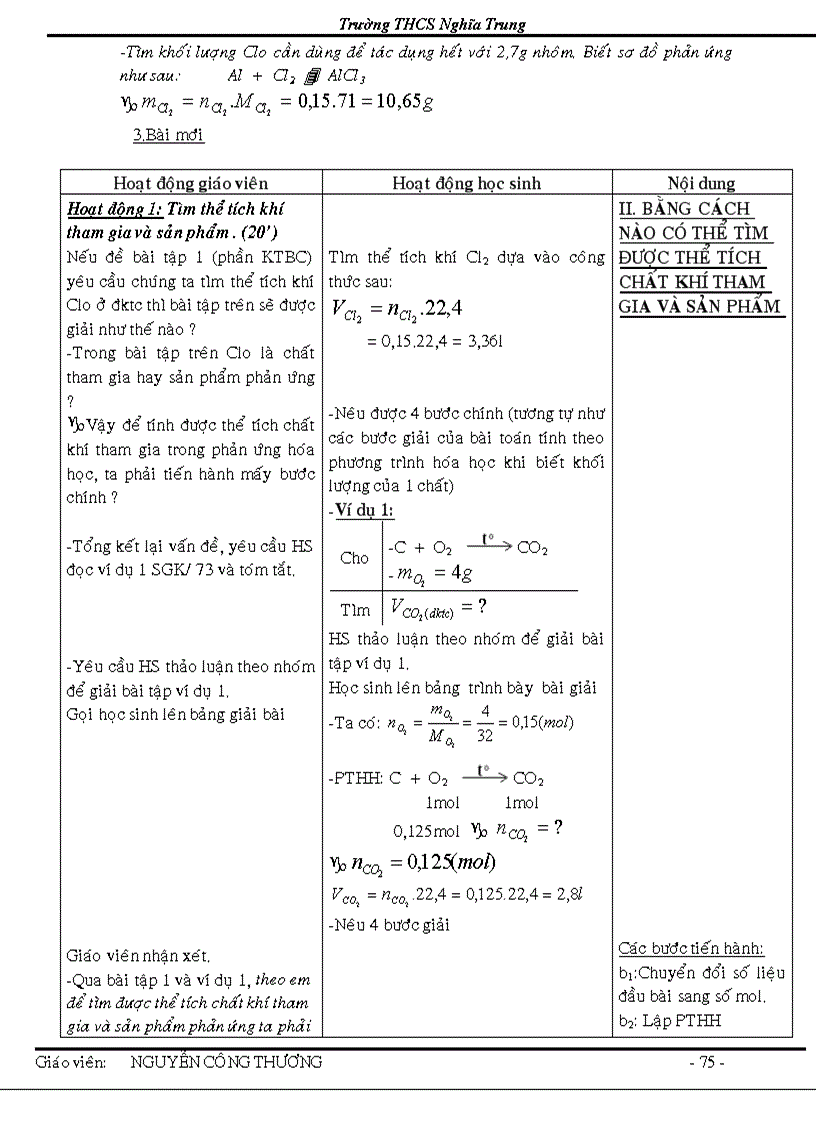 image for page Giao an hoa 8 theo chuan kien thuc