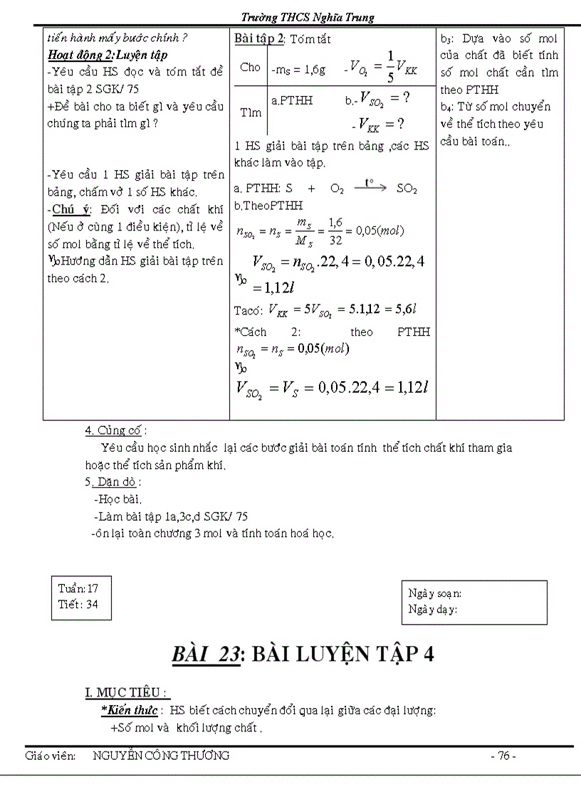image for page Giao an hoa 8 theo chuan kien thuc