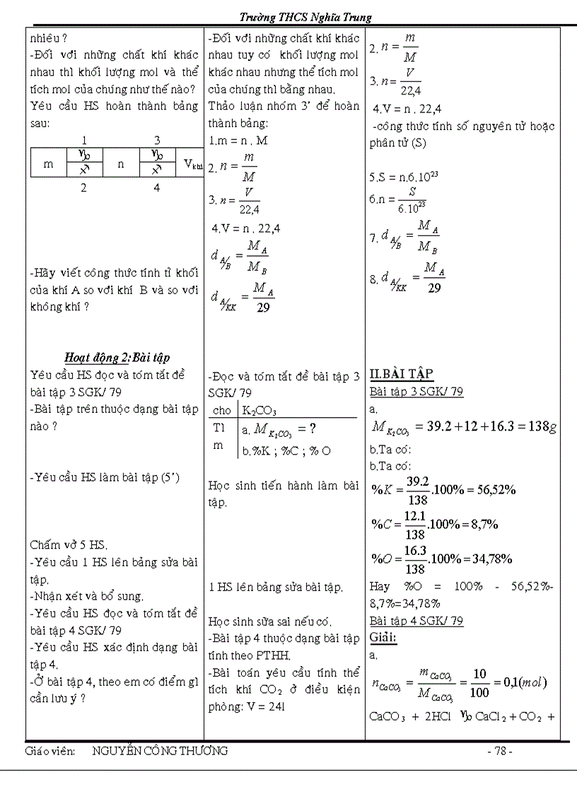 image for page Giao an hoa 8 theo chuan kien thuc