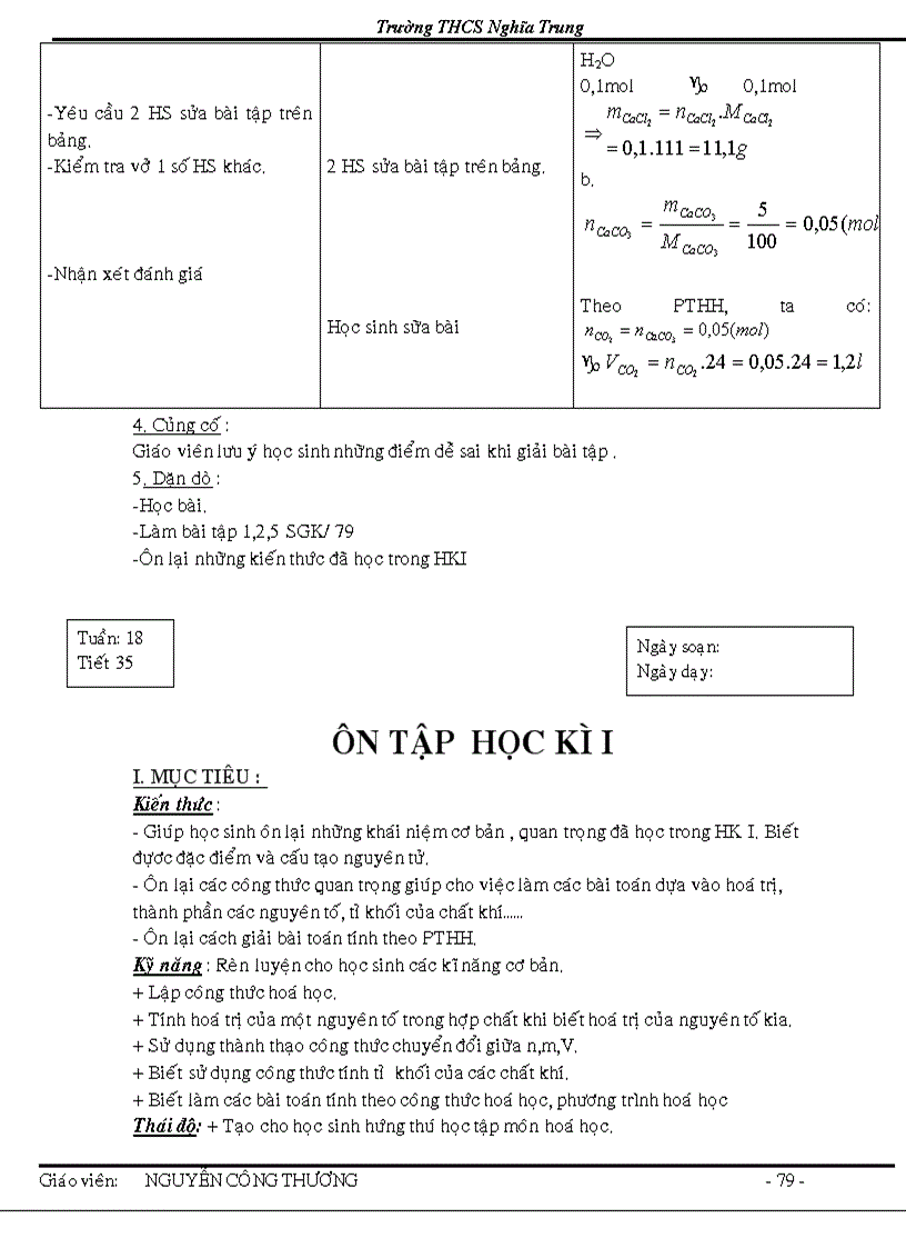 image for page Giao an hoa 8 theo chuan kien thuc