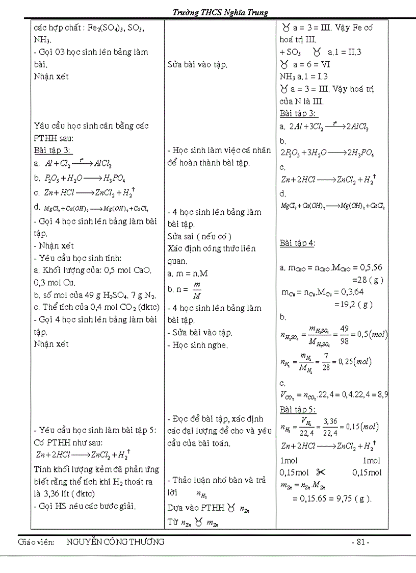 image for page Giao an hoa 8 theo chuan kien thuc
