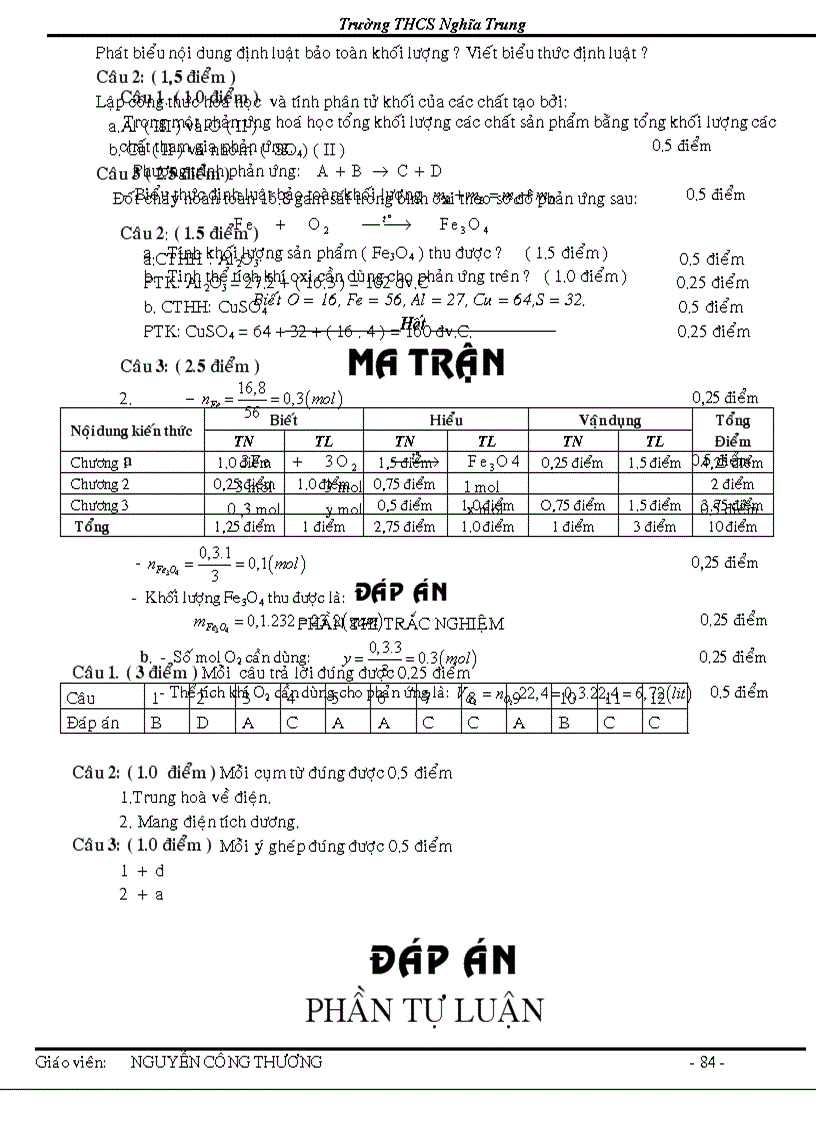 image for page Giao an hoa 8 theo chuan kien thuc