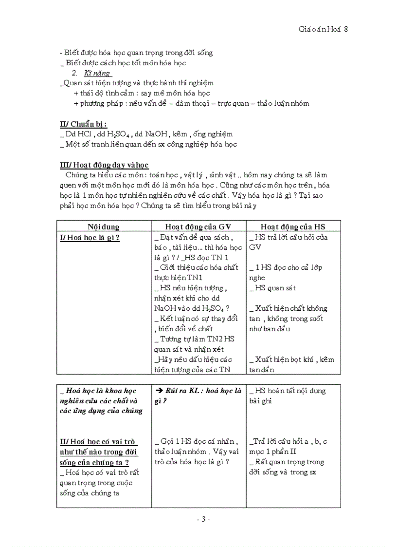 image for page Giáo án hóa 8 trọn bộ cực hay