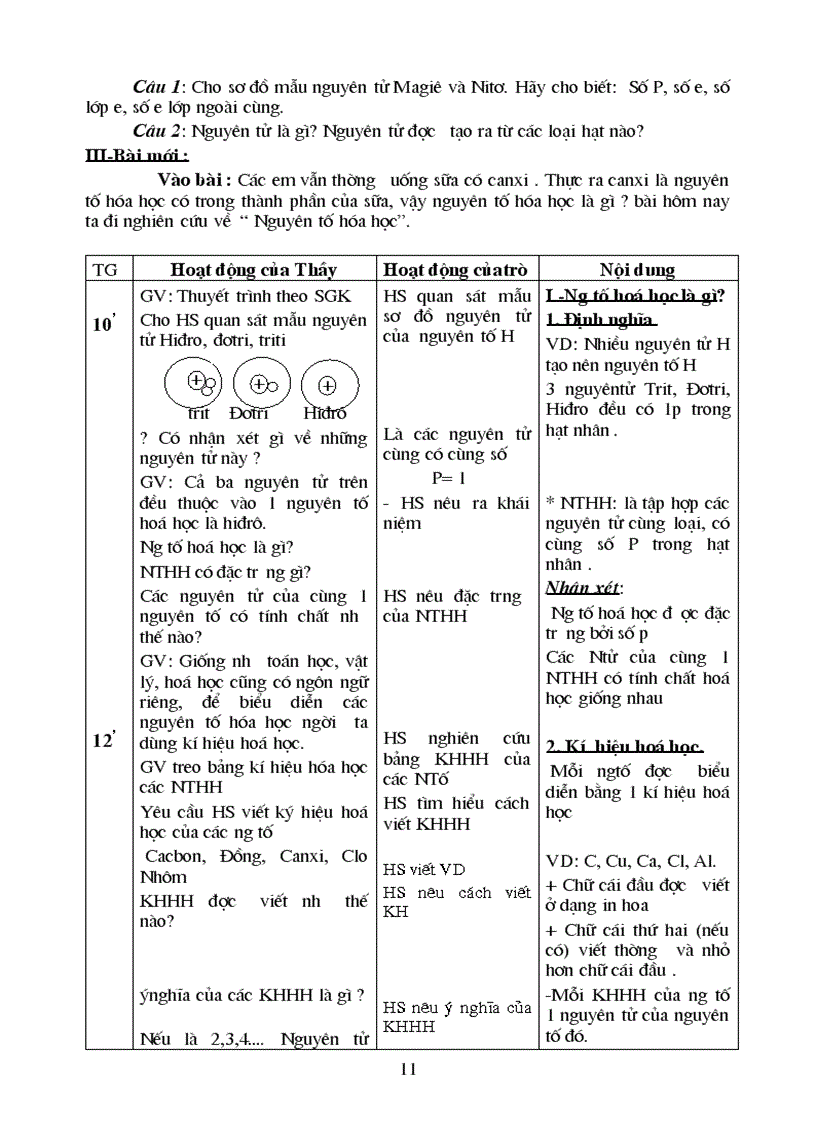 image for page Giáo án hóa 8 tron bo hay hay va hay