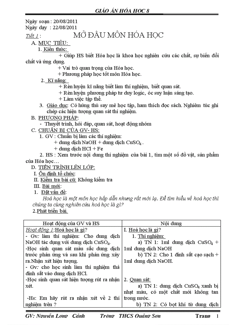 image for page Giáo án hóa 8 02