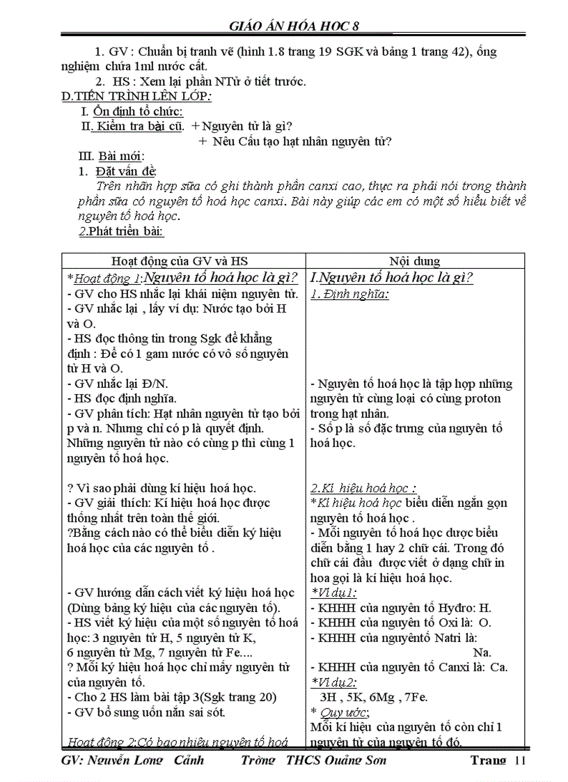 image for page Giáo án hóa 8 02