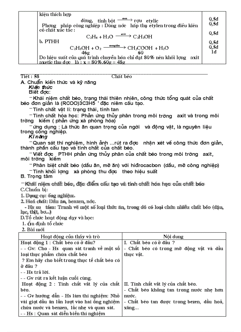 image for page Giao an hoa 8 9 CKT 2 cot