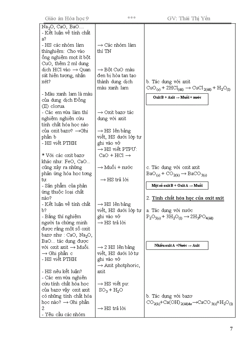 image for page Giáo án Hóa 9 chương trình mới